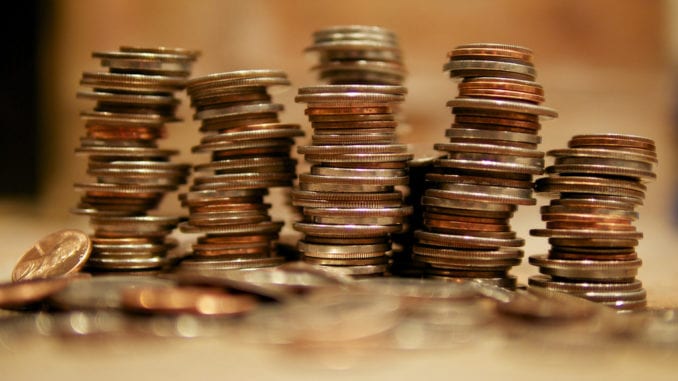 stacks of coins